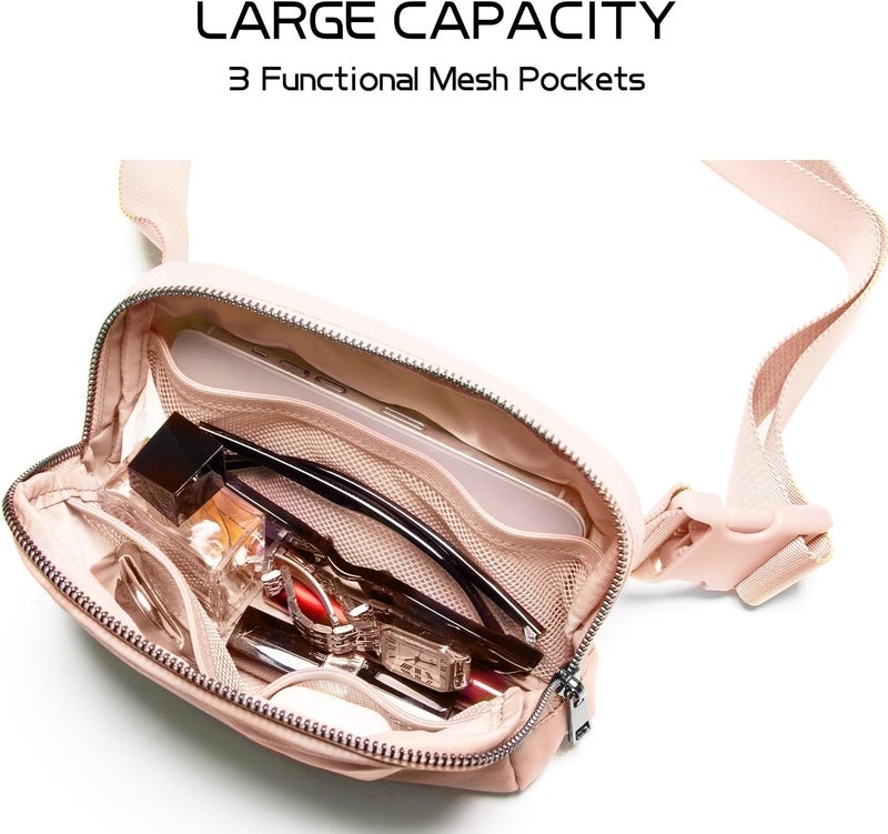 Gitus Belt Bag Fanny Pack Crossbody Bags for Women Fashion Waist Packs with Adjustable Strap Gifts for Women Men Teen Girls (Coral Pink) - Image 5